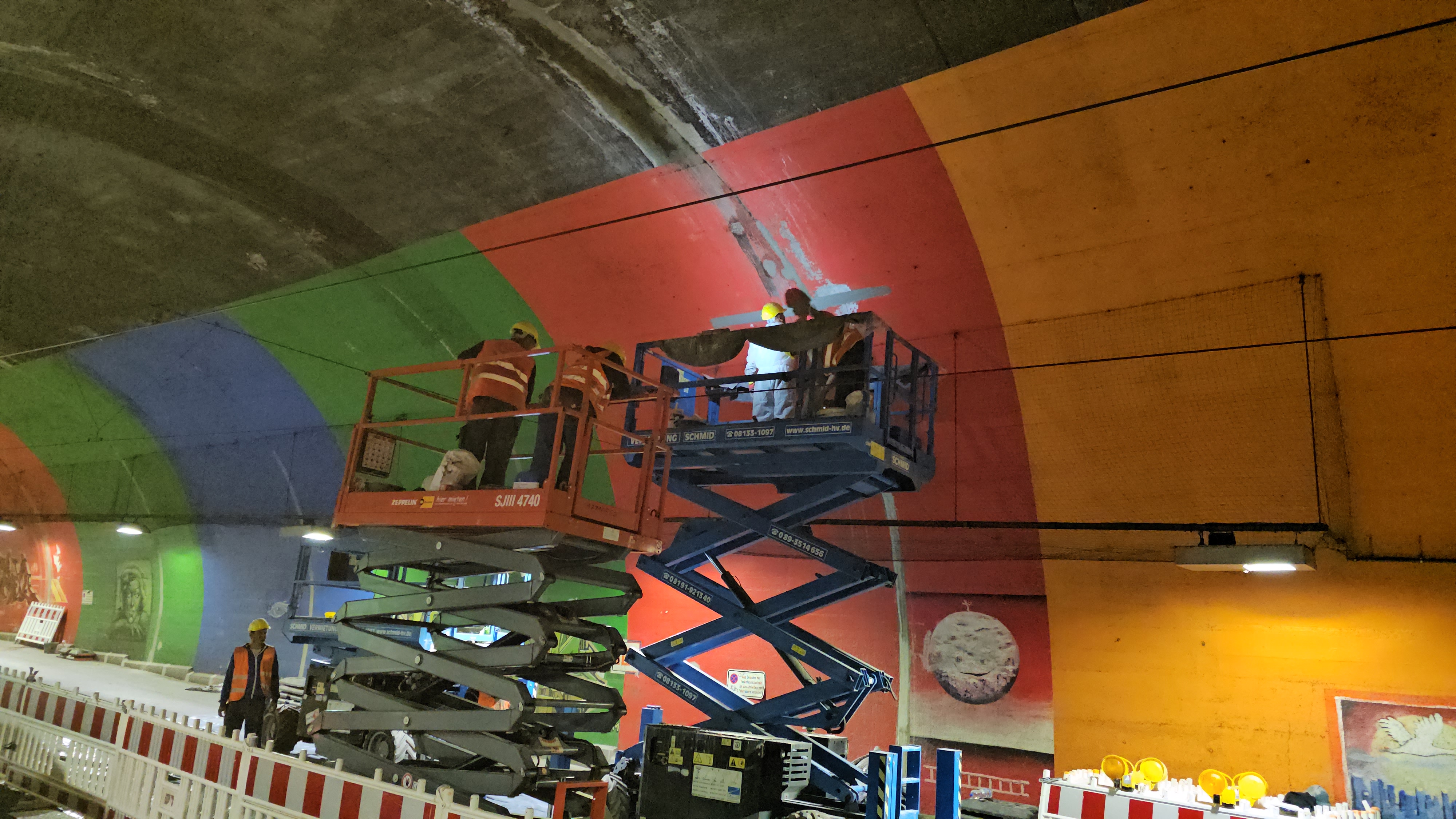 Tunnelsanierung in Augsburg im Auftrag der Deutsche Bahn AG